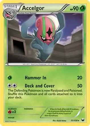 2012 Pokemon Black & White Dark Explorers #11/108 - Accelgor