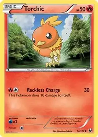 2012 Pokemon Black & White Dark Explorers #14/108 - アチャモ