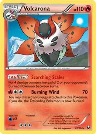 2012 Pokemon Black & White Dark Explorers #22/108 - ウルガモス