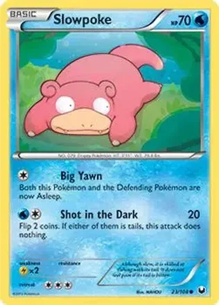 2012 Pokemon Black & White Dark Explorers #23/108 - Slowpoke
