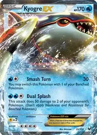 2012 Pokemon Black & White Dark Explorers #26/108 - Kyogre