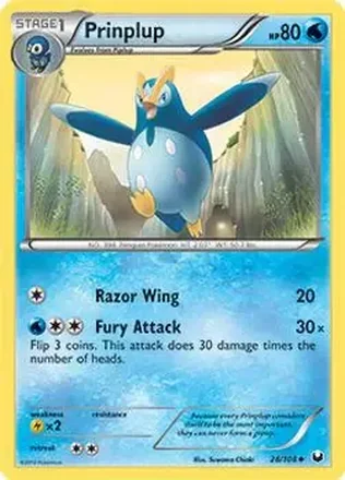 2012 Pokemon Black & White Dark Explorers #28/108 - Prinplup