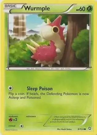 2012 Pokemon Black & White Dragons Exalted #6 - Wurmple