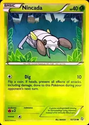 2012 Pokemon Black & White Dragons Exalted #10 - Nincada