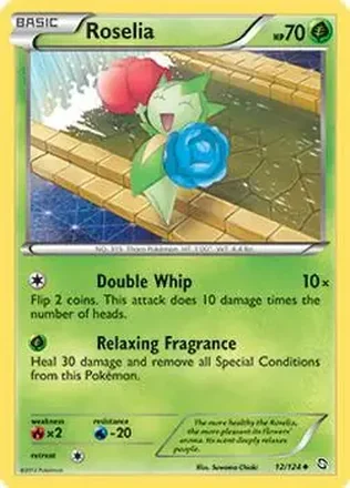 2012 Pokemon Black & White Dragons Exalted #12 - Cynthia's Roselia