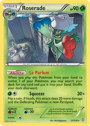 2012 Pokemon Black & White Dragons Exalted #15 - Cynthia's Roserade