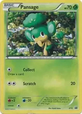 2012 Pokemon McDonald's Collection #2 - Pansage