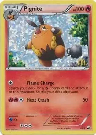 2012 Pokemon McDonald's Collection #4 - Pignite
