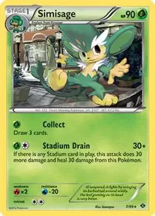 2012 Pokemon Next Destinies #7/99 - Simisage