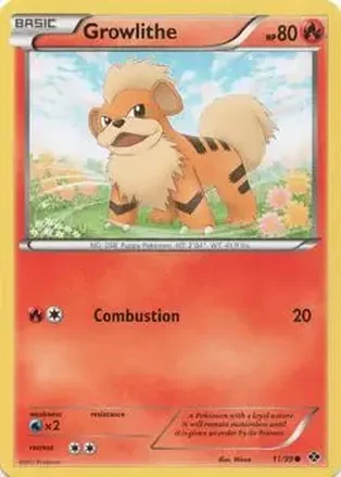 2012 Pokemon Next Destinies #11/99 - Growlithe