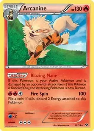 2012 Pokemon Next Destinies #12/99 - Arcanine