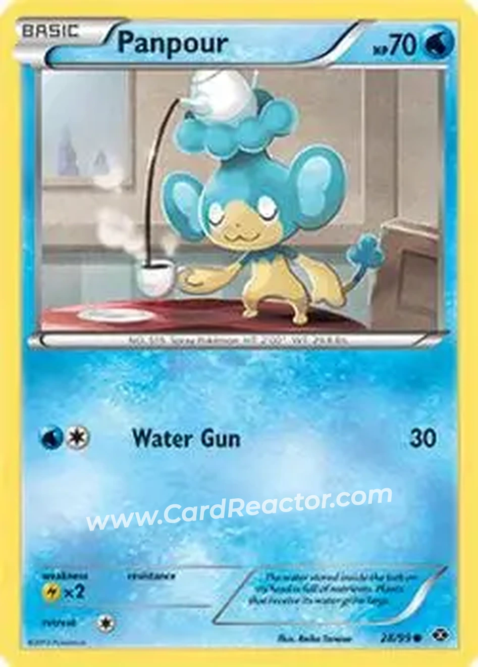 2012 Pokemon Next Destinies #28/99 - Panpour - Front