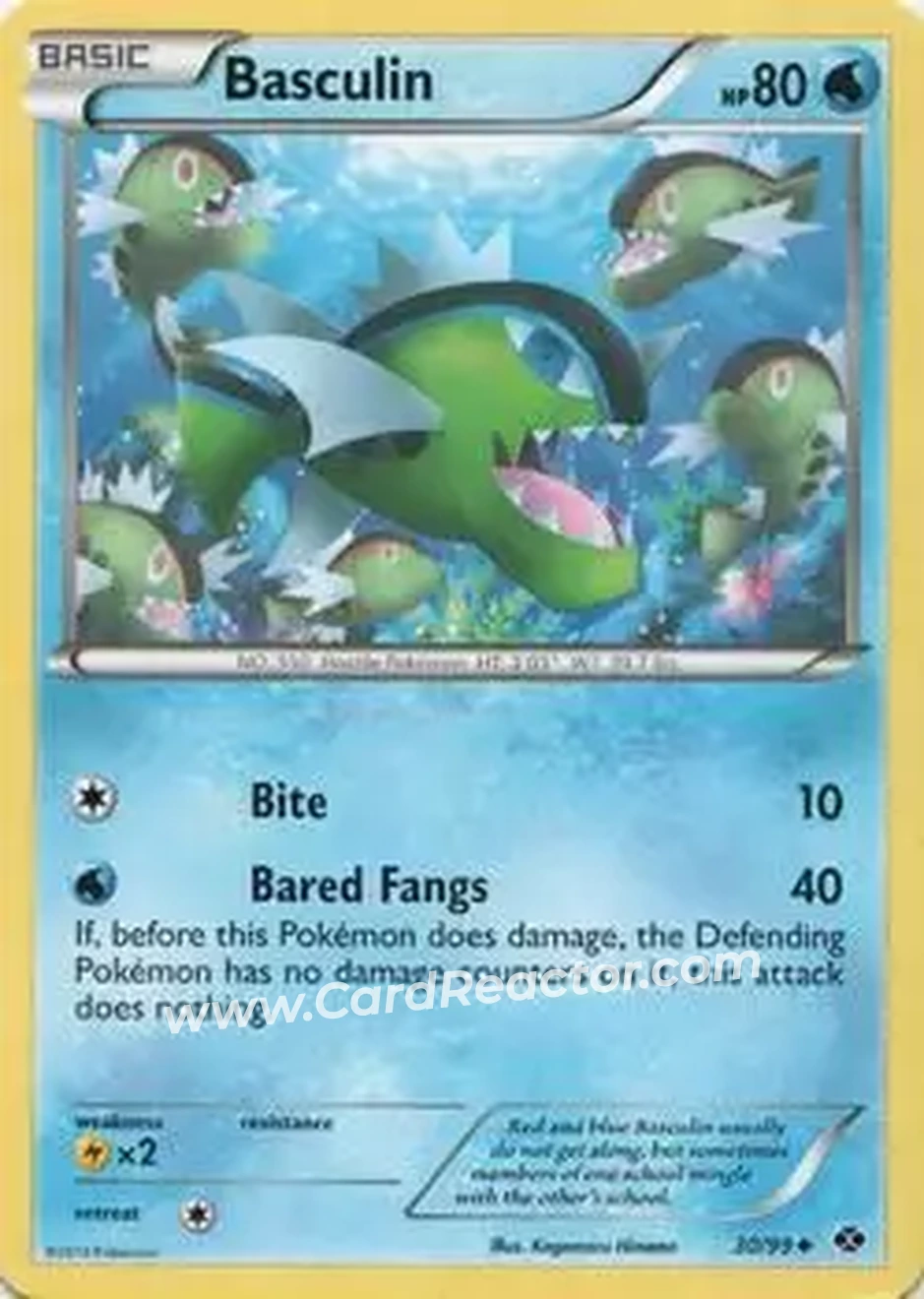 2012 Pokemon Next Destinies #30/99 - Basculin - Front