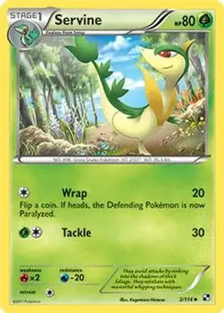 2011 Pokemon Black & White #3/114 - ジャノビー