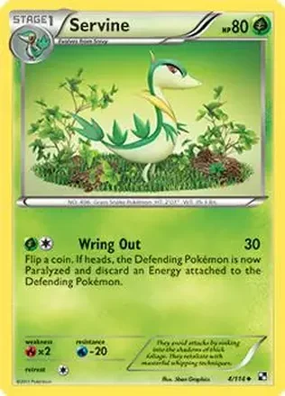 2011 Pokemon Black & White #4/114 - ジャノビー