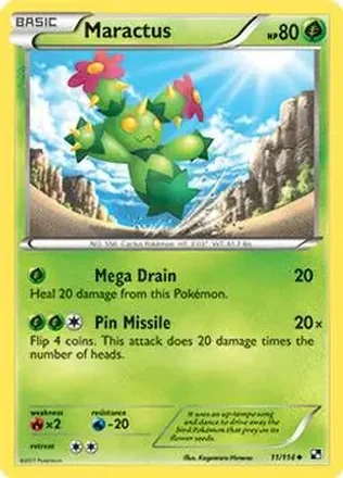 2011 Pokemon Black & White #11/114 - Maractus