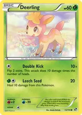 2011 Pokemon Black & White #13/114 - Deerling