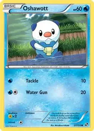 2011 Pokemon Black & White #27/114 - Oshawott