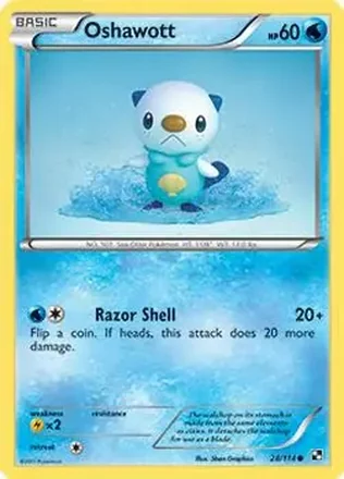 2011 Pokemon Black & White #28/114 - Oshawott