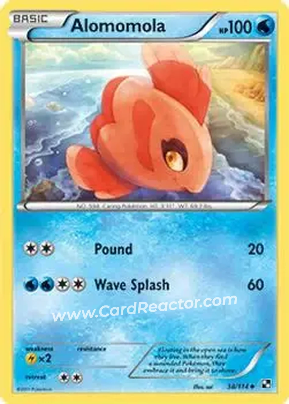 2011 Pokemon Black & White #38/114 - ママンボウ - Front
