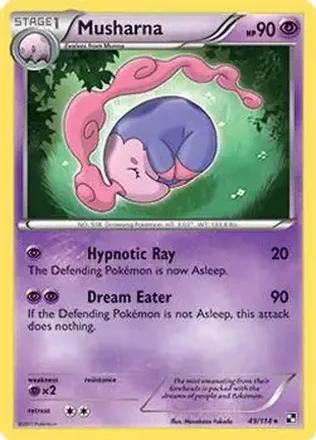2011 Pokemon Black & White #49/114 - Musharna