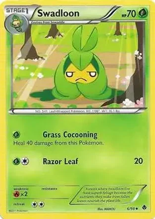 2011 Pokemon Black & White Emerging Powers #6/98 - Swadloon