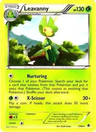 2011 Pokemon Black & White Emerging Powers #7/98 - Leavanny