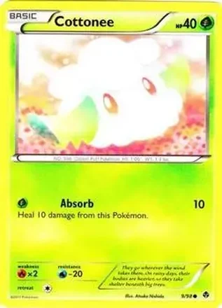 2011 Pokemon Black & White Emerging Powers #9/98 - Cottonee