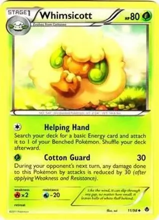 2011 Pokemon Black & White Emerging Powers #11/98 - エルフーン