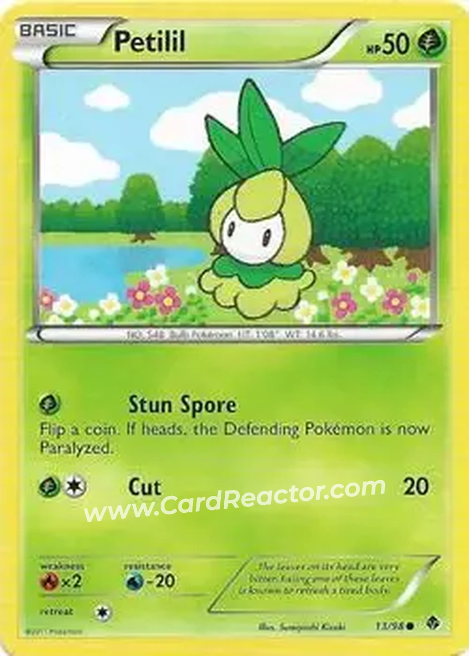 2011 Pokemon Black & White Emerging Powers #13/98 - チュリネ - Front