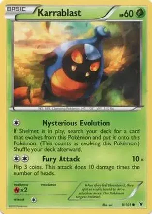 2011 Pokemon Black & White Noble Victories #8/101 - カブルモ