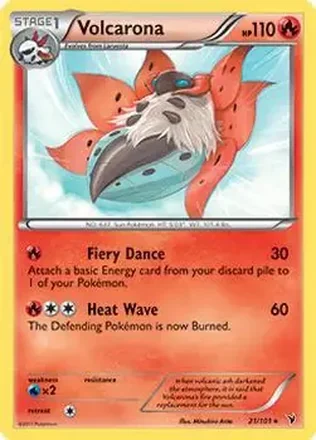 2011 Pokemon Black & White Noble Victories #21/101 - ウルガモス