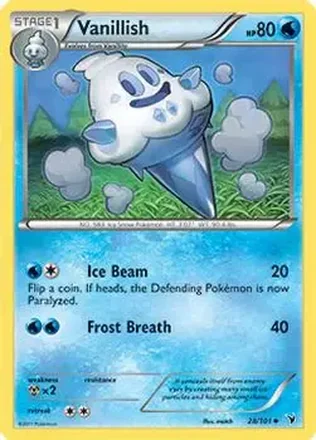 2011 Pokemon Black & White Noble Victories #28/101 - Vanillish