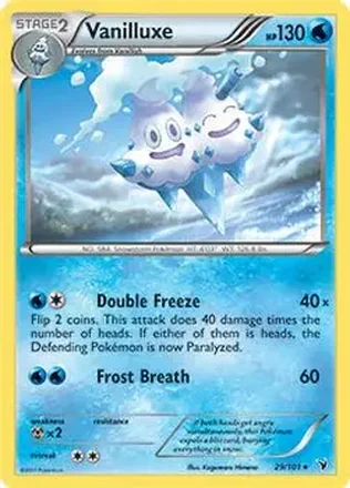 2011 Pokemon Black & White Noble Victories #29/101 - Vanilluxe