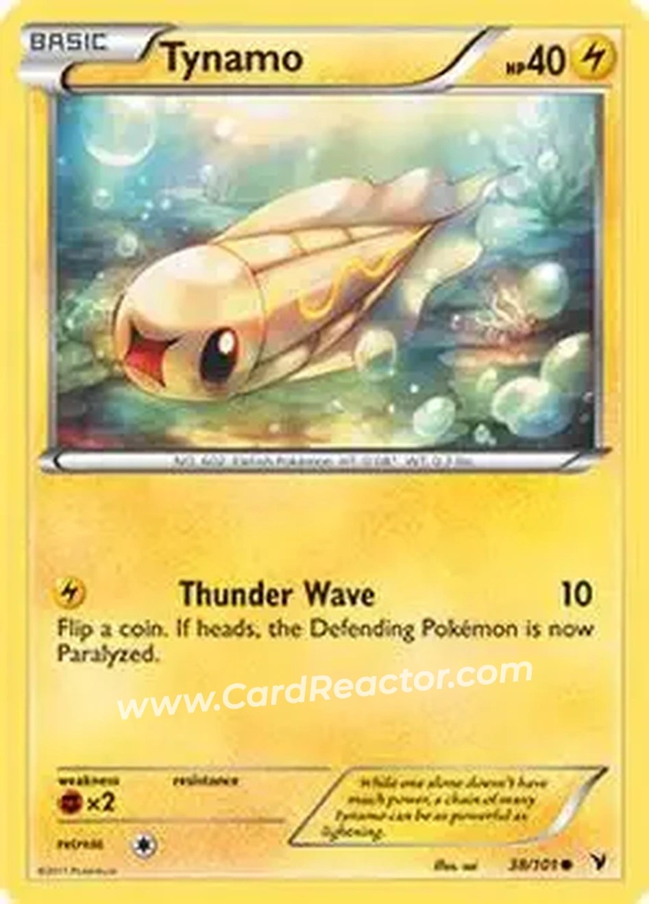 2011 Pokemon Black & White Noble Victories #38/101 - Tynamo - Front