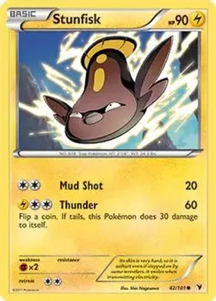 2011 Pokemon Black & White Noble Victories #42/101 - Stunfisk