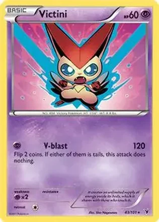 2011 Pokemon Black & White Noble Victories #43/101 - Victini