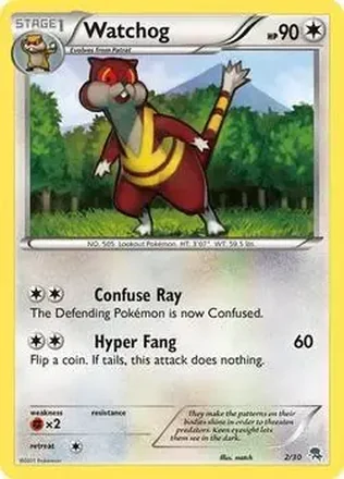 2011 Pokemon Black & White Trainer Kit: Excadrill & Zoroark #2/30 - Watchog