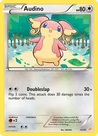 2011 Pokemon Black & White Trainer Kit: Excadrill & Zoroark #12/30 - Mega Audino ex