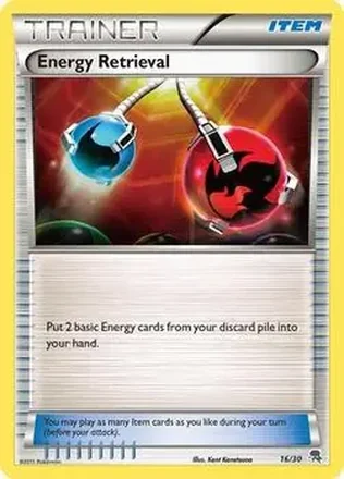 2011 Pokemon Black & White Trainer Kit: Excadrill & Zoroark #16/30 - Energy Retrieval