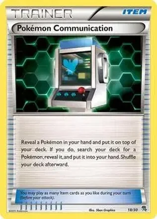 2011 Pokemon Black & White Trainer Kit: Excadrill & Zoroark #18/30 - Pokémon Communication