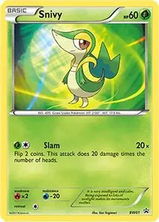 2011 Pokemon BW Black Star Promos #BW01 - ツタージャ