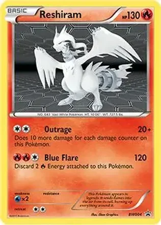 2011 Pokemon BW Black Star Promos #BW04 - Reshiram