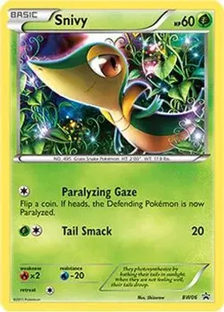 2011 Pokemon BW Black Star Promos #BW06 - ツタージャ