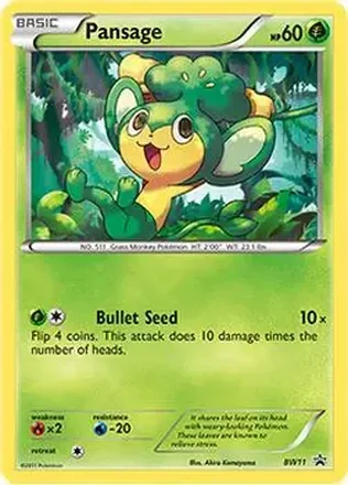 2011 Pokemon BW Black Star Promos #BW11 - Pansage