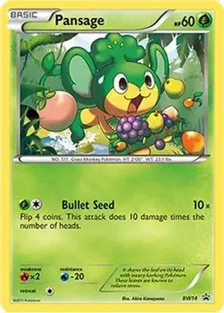 2011 Pokemon BW Black Star Promos #BW14 - Pansage