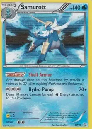 2011 Pokemon BW Black Star Promos #BW22 - Samurott