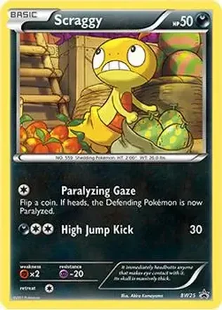 2011 Pokemon BW Black Star Promos #BW25 - Scraggy
