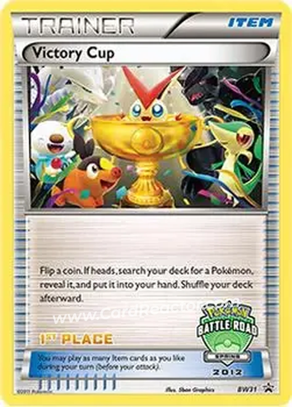 2011 Pokemon BW Black Star Promos #BW31 - Victory Cup - Front
