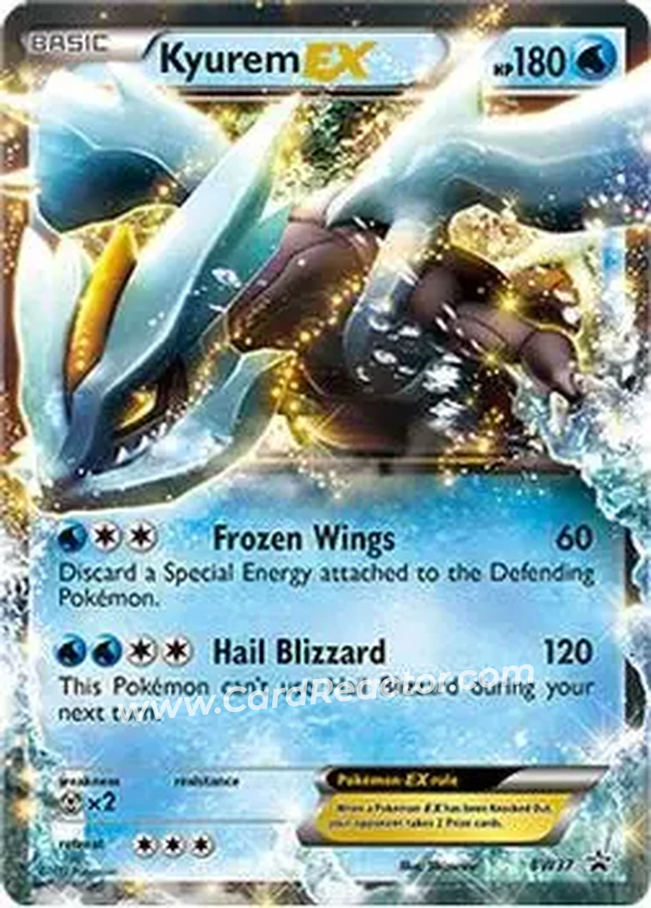 2011 Pokemon BW Black Star Promos #BW37 - Kyurem EX - Front